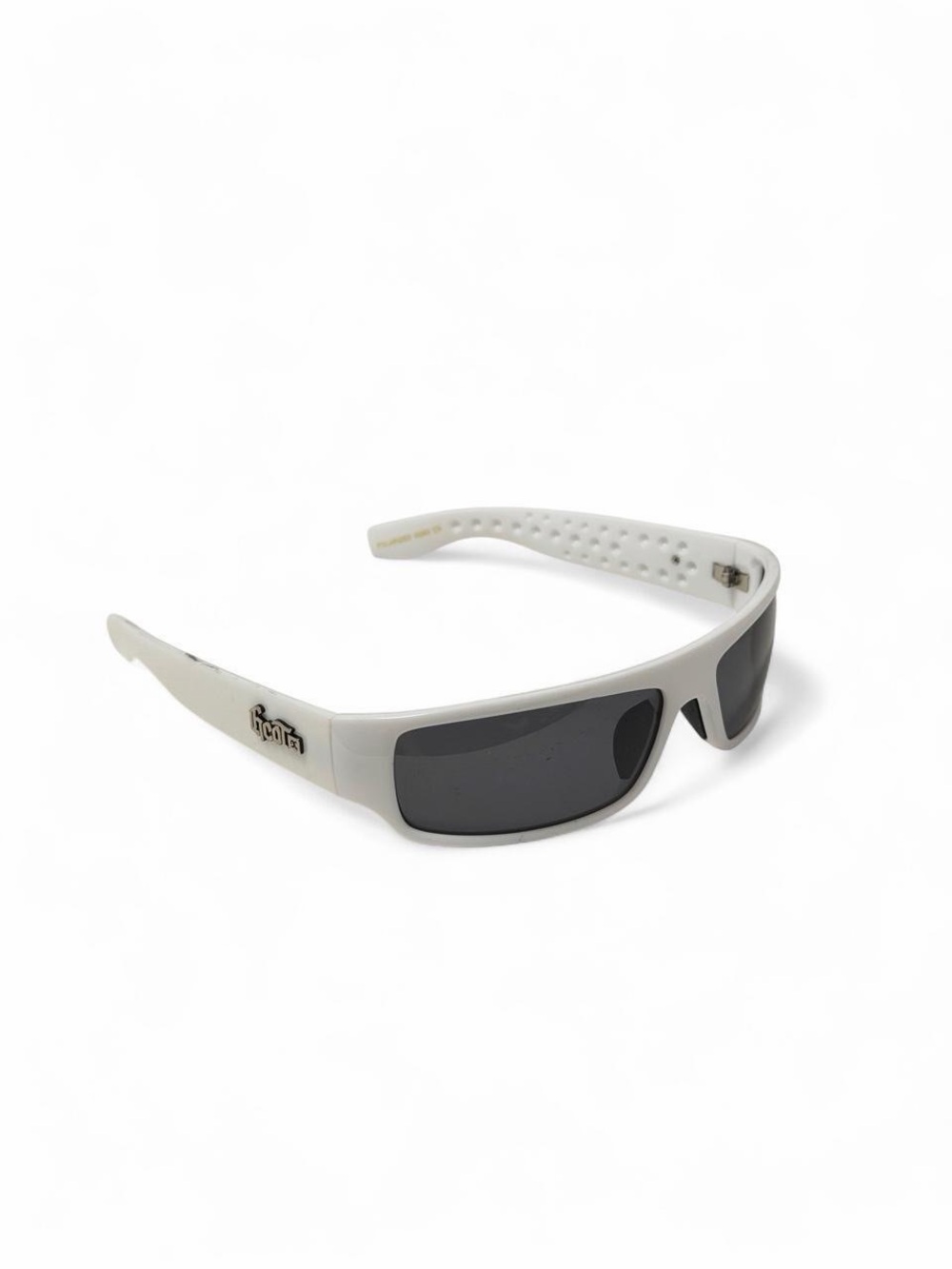 Ricot White Wraparound Sunglasses Y2K Sport Cyber Shades